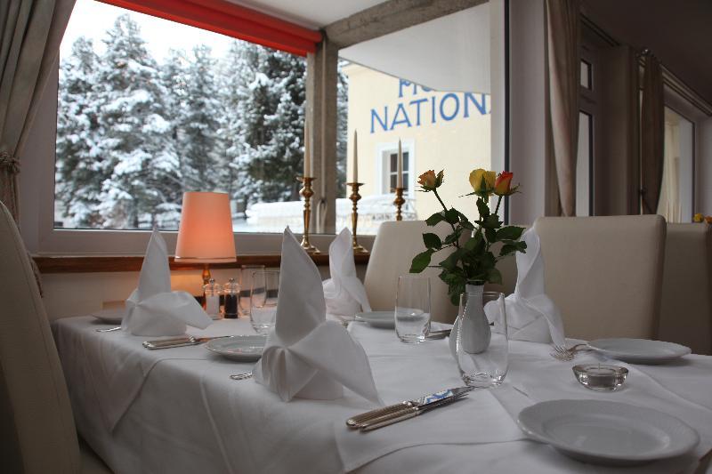 Hotel National By Mountain Hotels Davos Ristorante foto